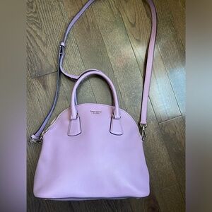 Kate Spade Sylvia medium dome satchel lavender leather crossbody purse